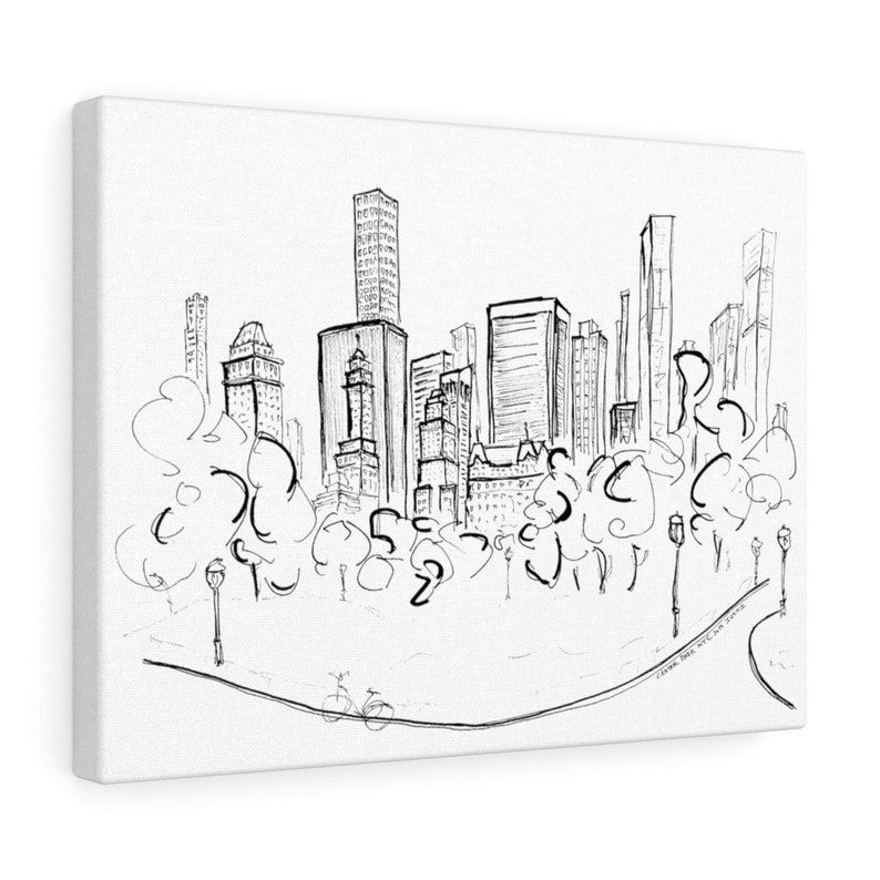 New York City Central Park Canvas Wall Art NYC Canvas Print Etsy