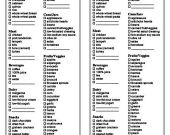 printable gastritis grocery list diet food etsy