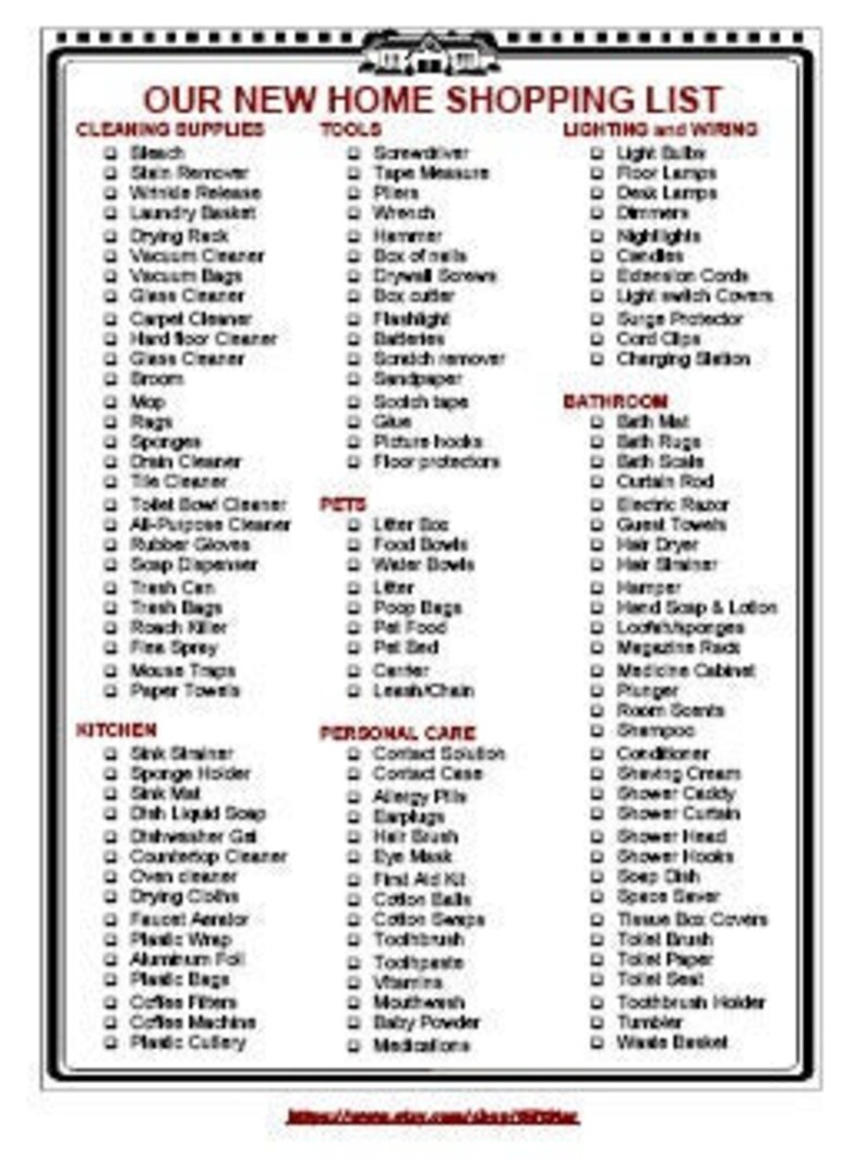 new home shopping grocery food list printable instant
