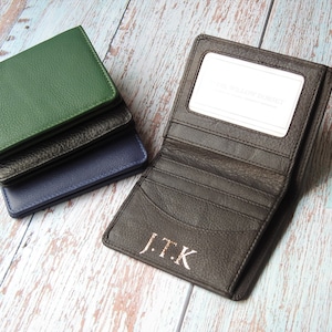 Portefeuille en cuir personnalisé | Portefeuille de poche personnalisé | Portefeuille personnalisé | Portefeuille en cuir unisexe | Cadeau portefeuille | Portefeuille avec nom