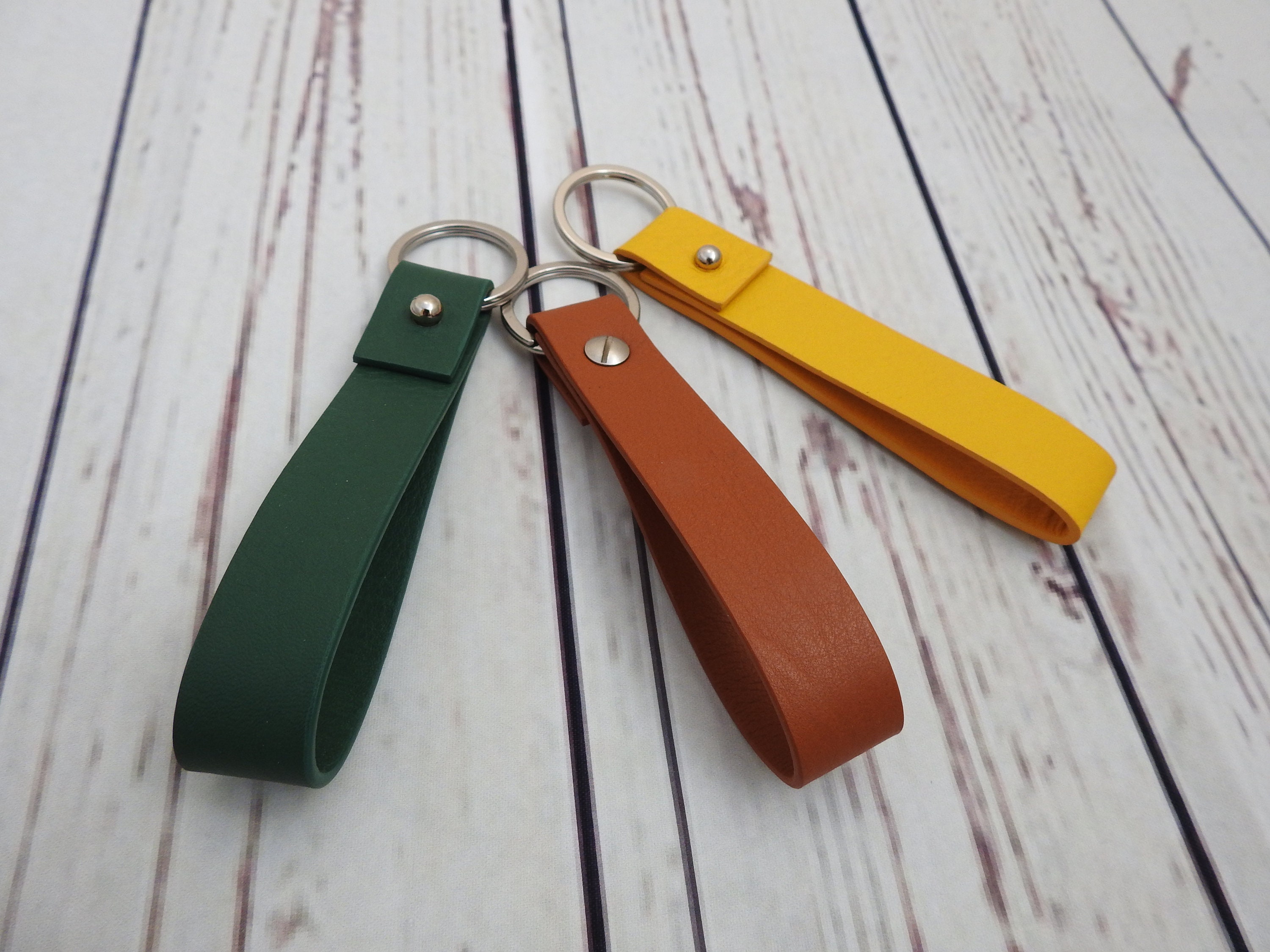 Leather Loop Key Ring Leather Key Chain Leather Keyring Etsy UK