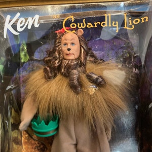 Ken as cowardly lion barbie top