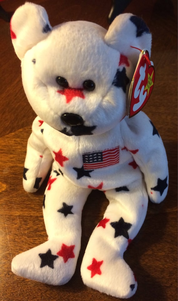 /'Glory/' the Patriotic Bear Ty Beanie Baby RETIRED MINT
