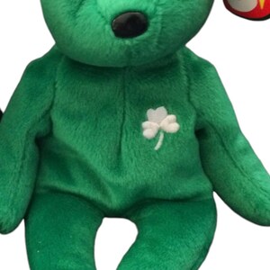 Ty Bears ERIN and FORTUNE Both Beanie Baby Bears Excellent Condition with Tags