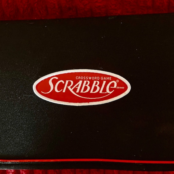 Scrabble Go TRAVEL FOLIO Game Never Used Complete Set Vintage FREE Shipping