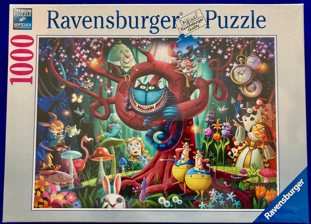 Rare Ravensburger Alice in Wonderland Themed Puzzle Titled Most
