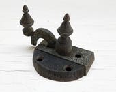 Antique Sash Lock, Bronze Window Lock, Brass Latch Set, Vintage Window Hardware, Ornate Lock and Latch, Spring Lock, Brass Window Lock