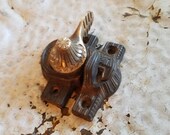 Eagle Claw Lock, Eastlake Sash Lock, Antique Window, Window Latch Lock, Cast Iron Lock, Iron and Brass Lock, Wood Window, Antique Sash Lock