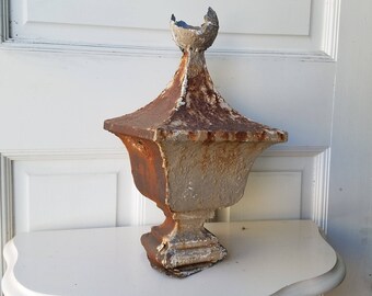 Antique Zinc Roof Finial From France French Metal Rooftop Spire Yesterdays France Ruby Lane