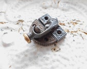 1878 Payson Window Lock, Swivel Window Lock, Antique Window Latch, Antique Window Lock, Architectural Salvage Salvaged Window Cast Iron Lock