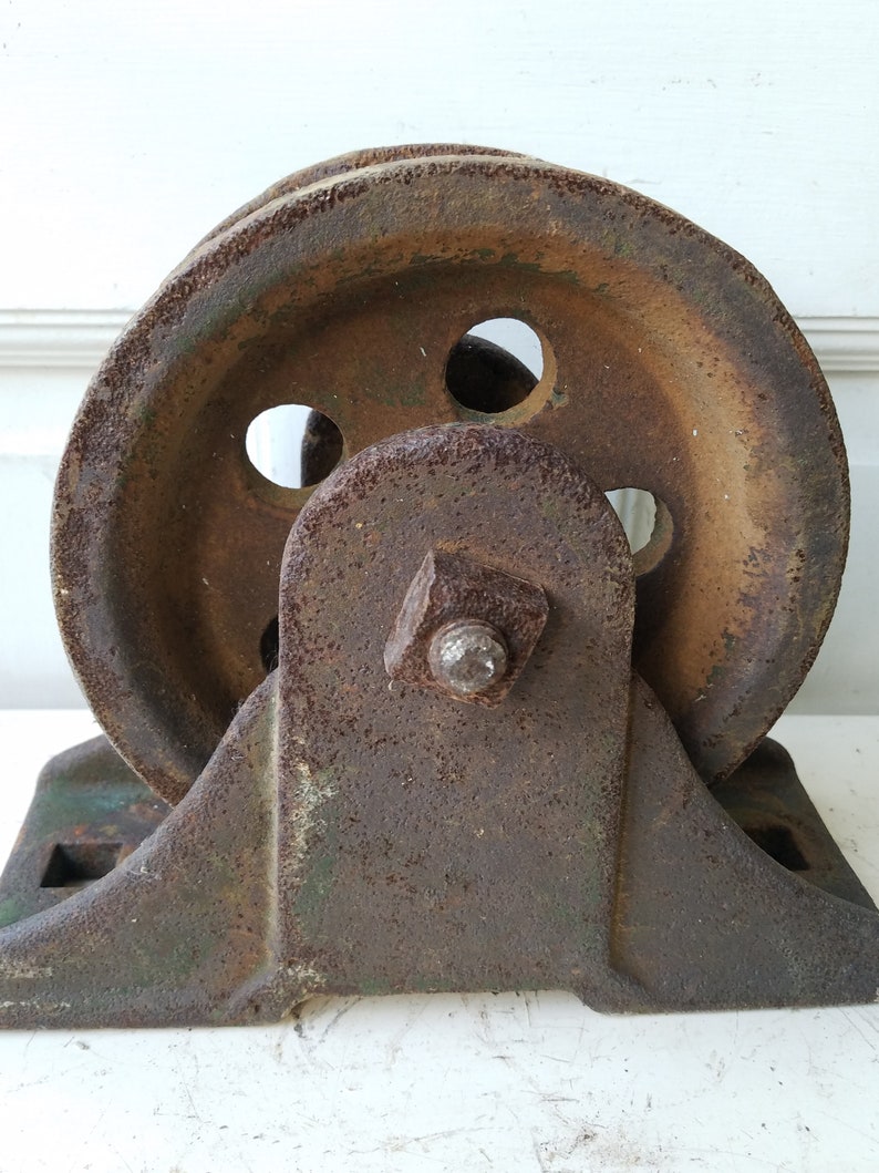Industrial Pulley Cast Iron Pulley Block and Tackle Etsy