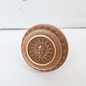 Antique Bronze Cherub Face Door Knob - Victorian Reading Hardware