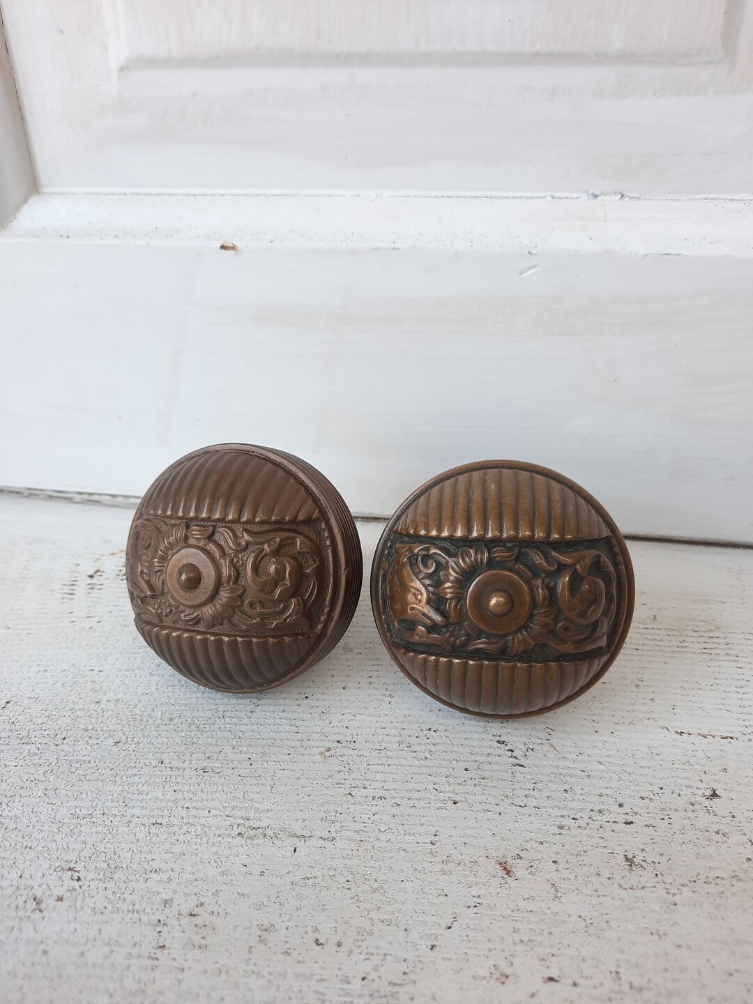 Two Reading Hardware Mythical Creature Doorknob, Corbin Hardware Bronze