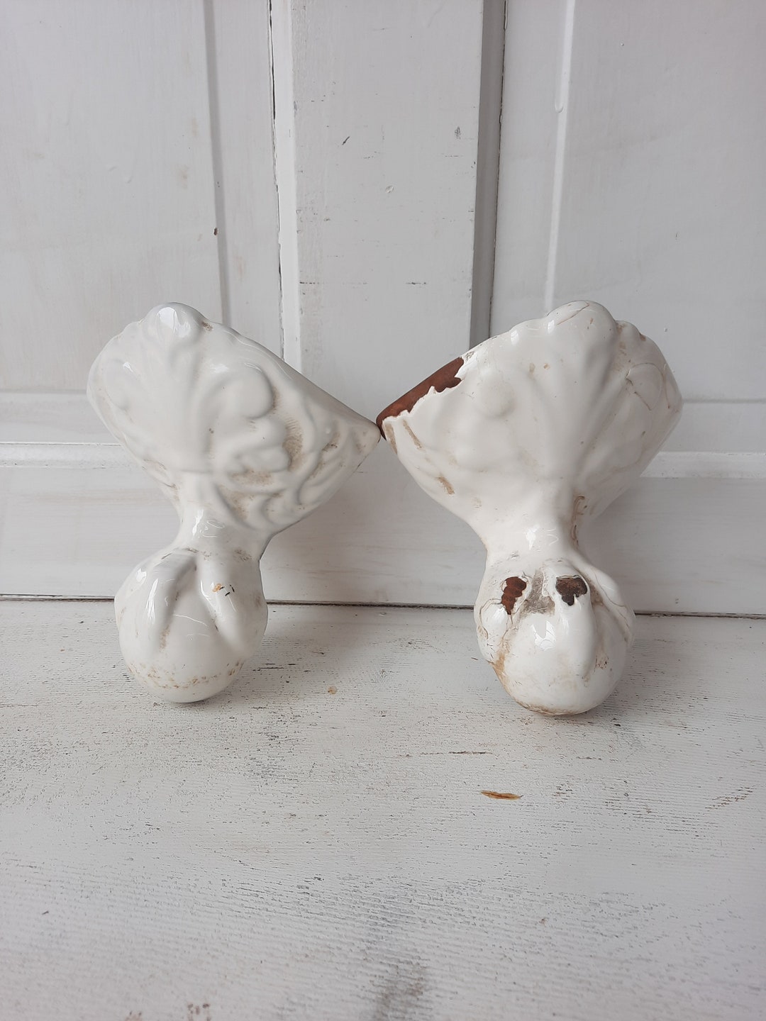 Pair of Eagle Claw Tub Feet Bathtub Feet Old Claw Foot Tub Etsy