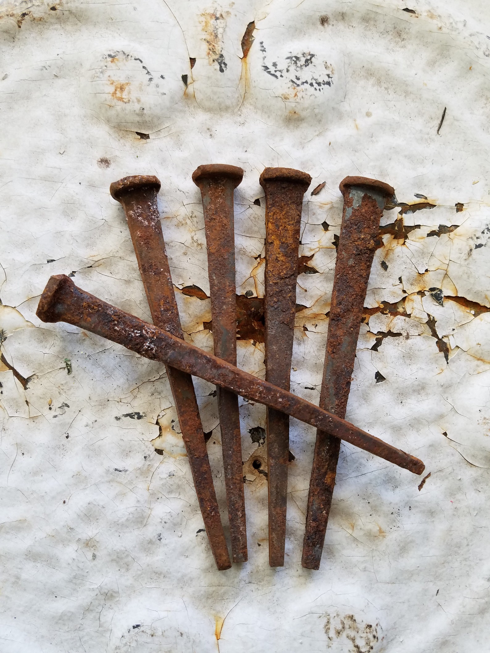 5 Vintage Square Nails Small Iron Spikes Rustic Antique Etsy