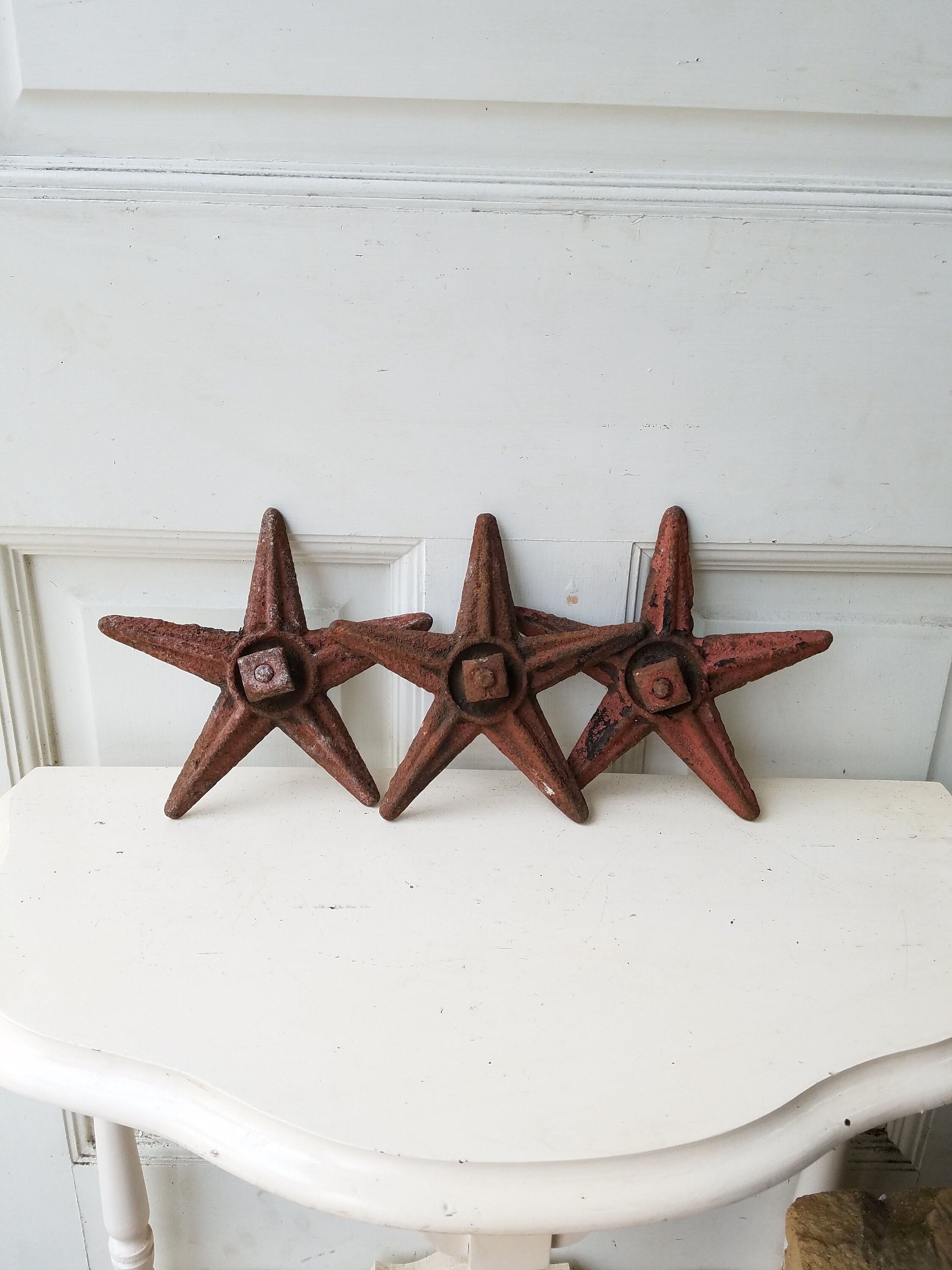 1 Vintage Iron Star Antique Iron Star Cast Iron Star Etsy