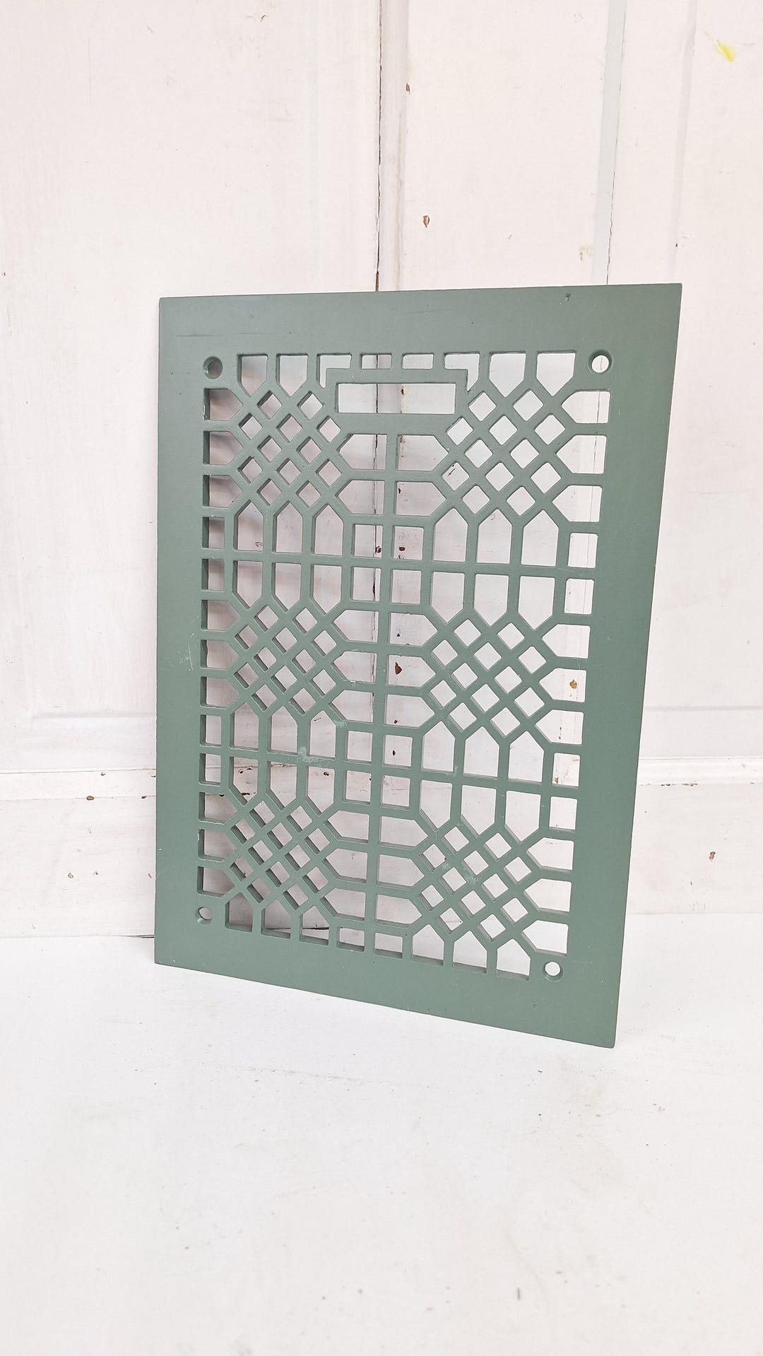 14 X 10 Lattice Pattern Vent Cover, Cold Air Return Floor Vent, Large ...