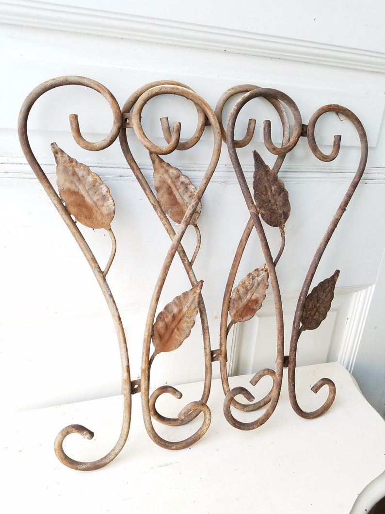 Wrought Iron Heart Rustic Iron Decor Antique Valentine Etsy