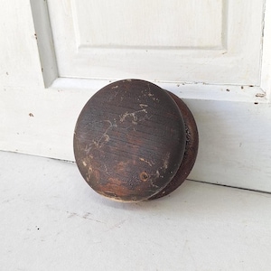 Small Newel Post Top, Newel Post Carved Wood Finial, Antique Staircase Post Top