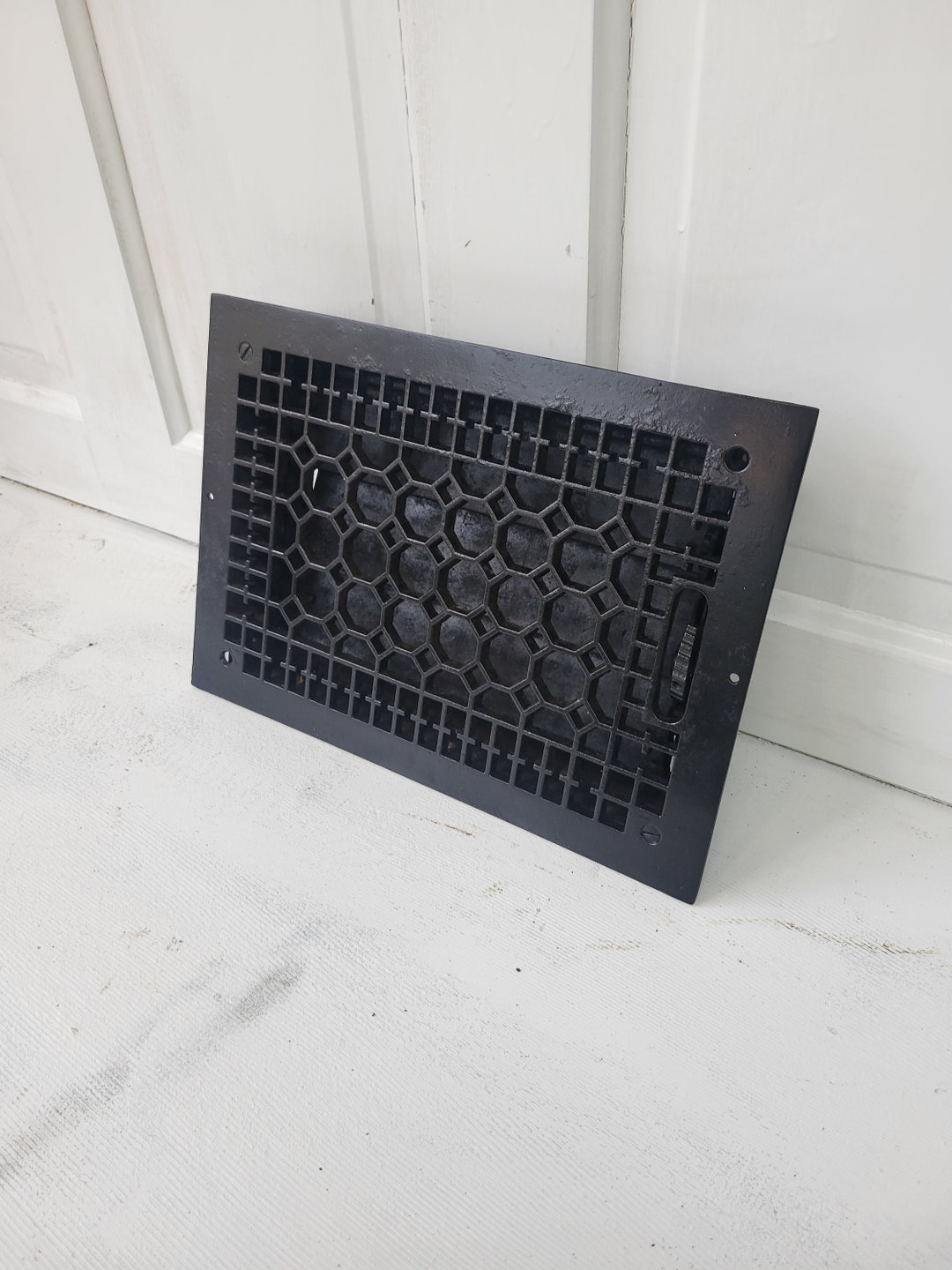 10 X 14 Floor Vent Cover, Cold Air Return, Large Floor Vent, Large Grate Ornate Iron Grate Heat