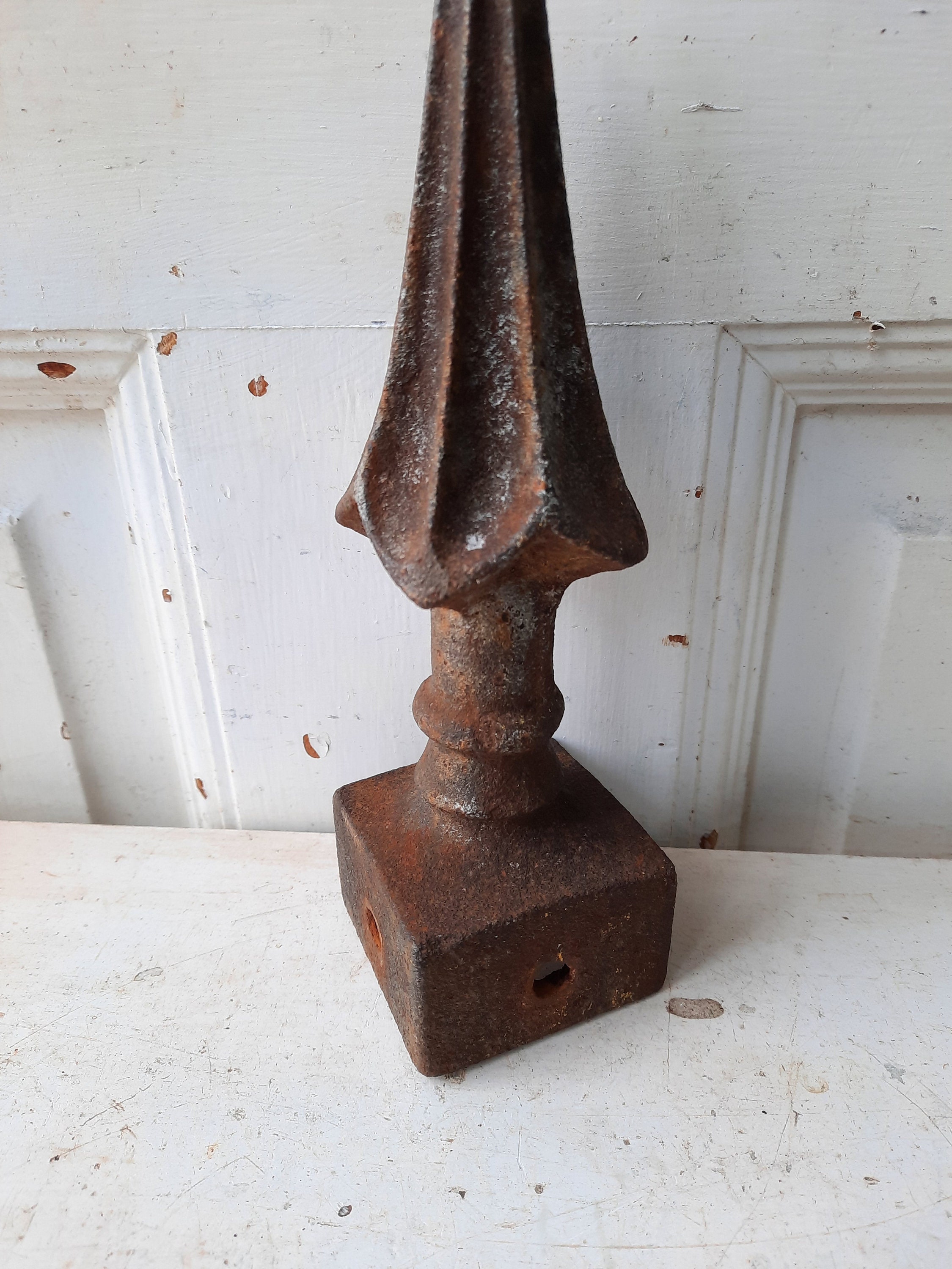 Antique Cast Iron Finial Fence Post Topper Iron Fence Post Etsy UK
