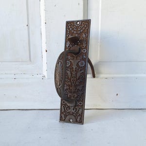Eastlake Cast Iron Commercial Door Pull, Antique Door Pull, Storefront Door Hardware, Fancy Door Handle, Sliding Door Handle 022702