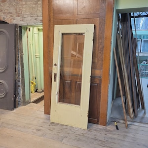 Antique Victorian Beveled Glass Exterior Door (32&quot;)
