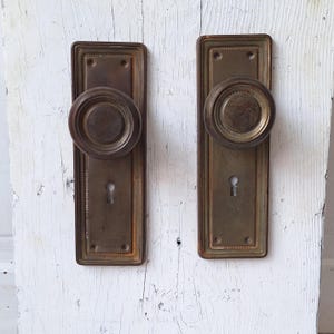 Steel Craftsman Hardware, Deco Door Plates Escutcheons, Key Hole Plates, Door Backplates, Door Knob Plate, Brass Door Plate 060703