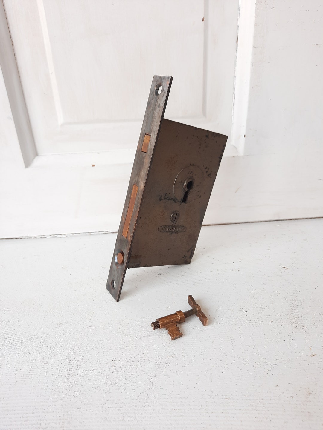 Pocket Door Hardware Set With Key, Pocket Door Mortise Lock, Pocket