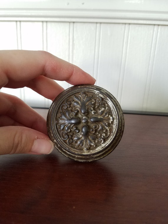 Victorian Doorknob Fancy Door Knob Antique Door Knob Cast Iron Door Knob Fancy Door Handle Architecture Salvage Antique Salvage