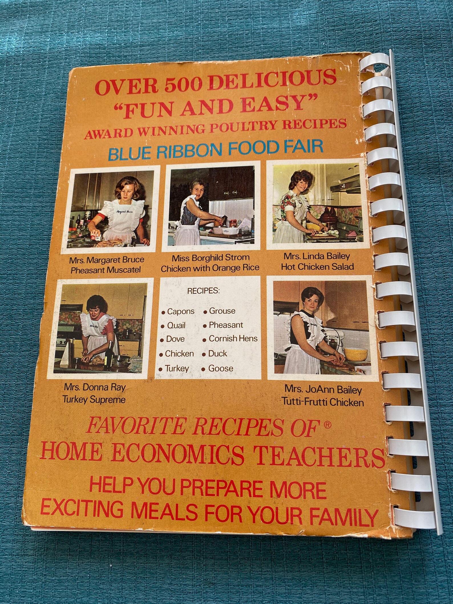 Favorite Recipes of Home Economics Teachers Blue Ribbon Etsy