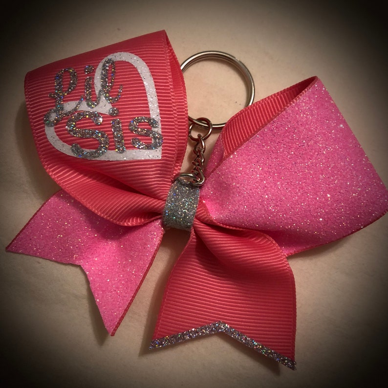 BIG and LITTLE KEYCHAINS Cheer Bow Keychain in Many Colors Etsy