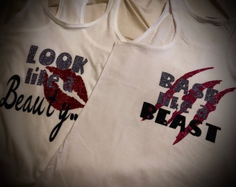 Beauty/Beast Cheer Tank Beast BASE~Cheer Tank or Tee Cheer Base Many Colors Color Guard Flag Spinner. I can design anything! Cheer Gift