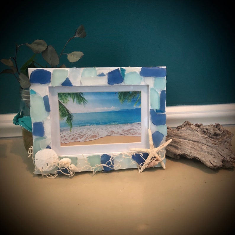 By the SEA Beachy Photo Frame 5x7 Sand Dollars Starfish | Etsy