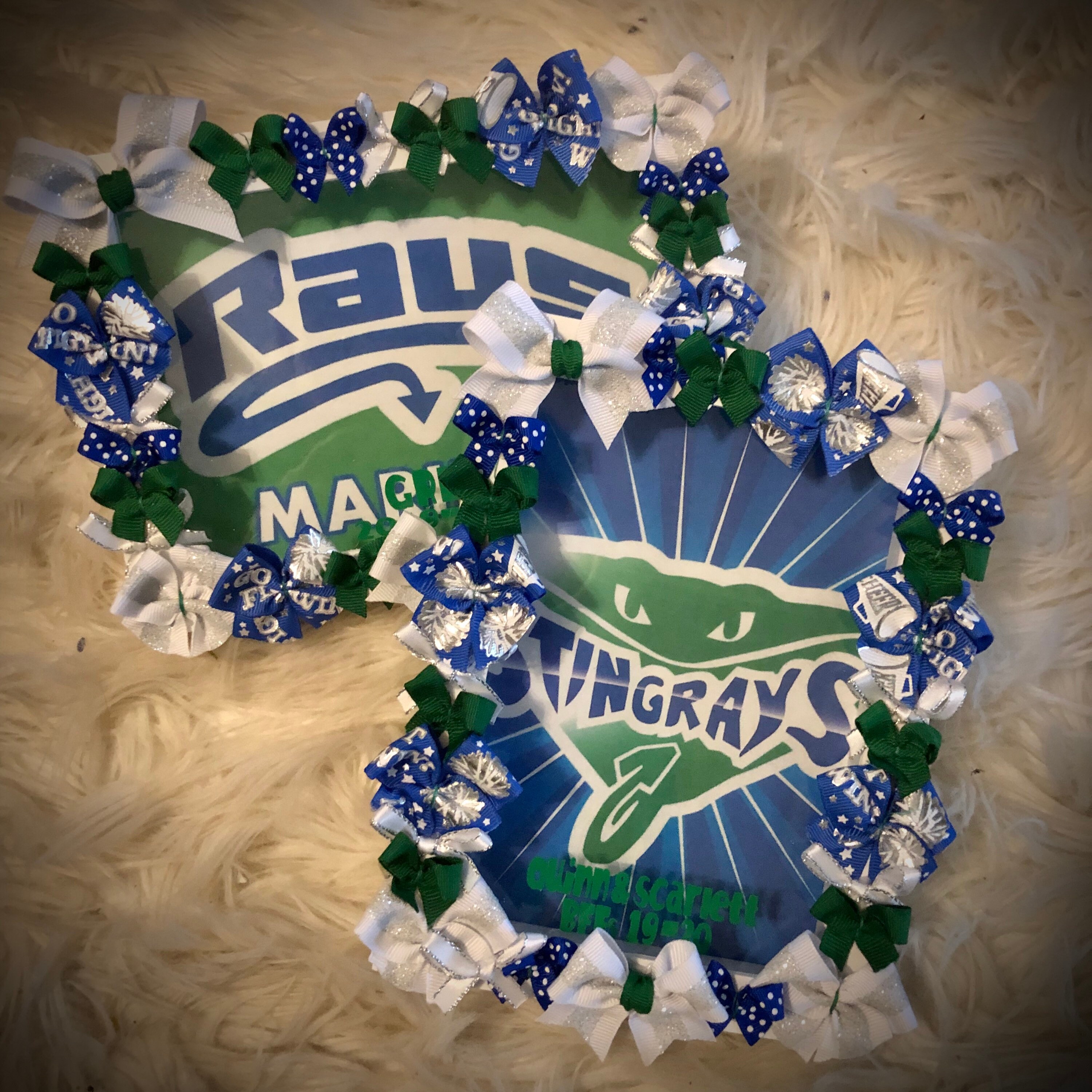 Cheer Photo Frame Cheer Picture Frame~shadow Box Cheer Bow Picture Frame 5x7 Choose ANY ...
