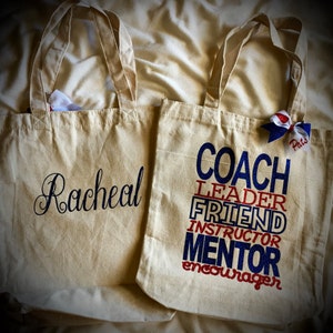 COACH GIFT Canvas Tote Bag Customizable Ask me to design something specific for you today!! Cheer Bag Cheer Coach