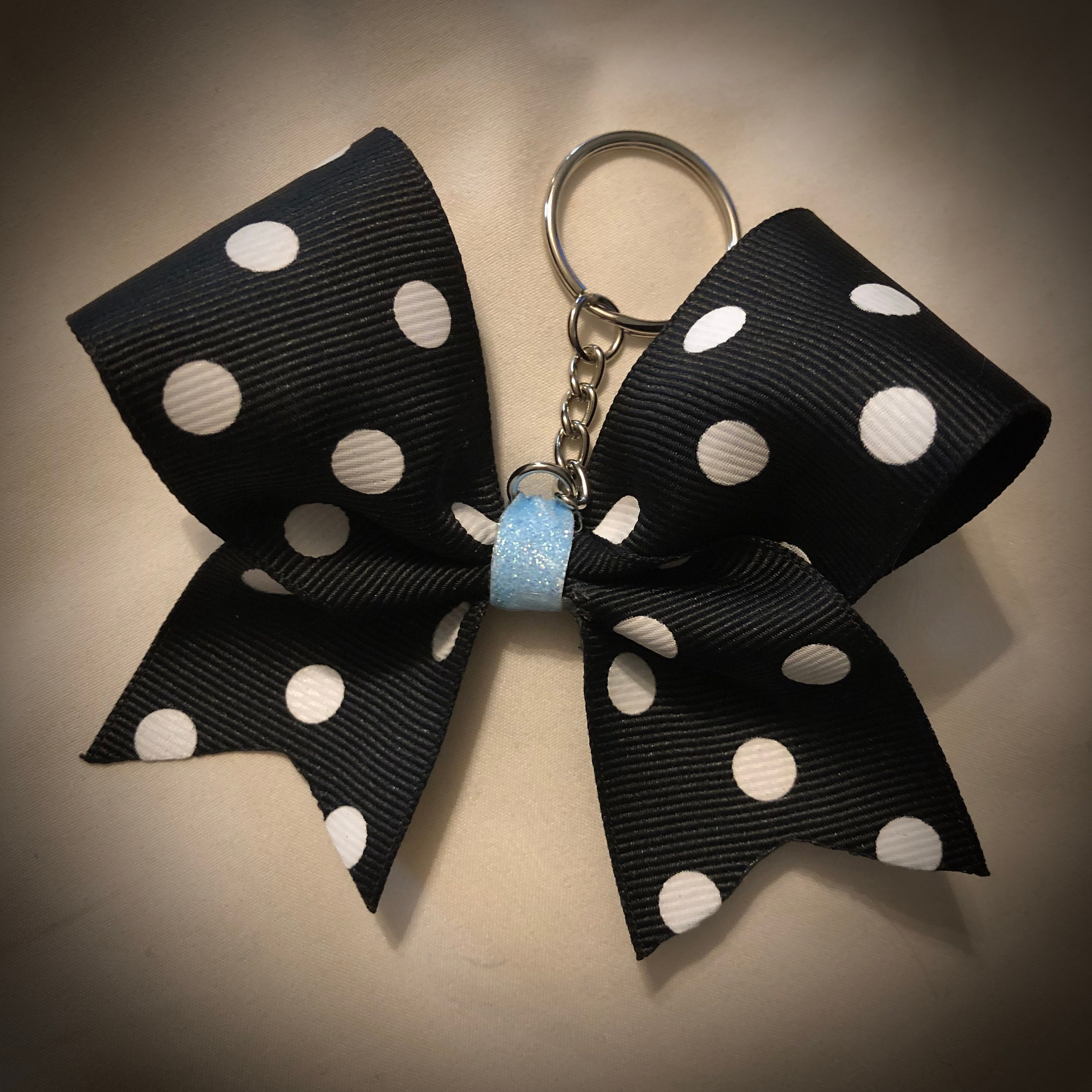 ☆Hei☆ big ball ribbon keyring Polka Dot Bow Keychain Bow BUY 2 GET 1 FREE Squad Discounts