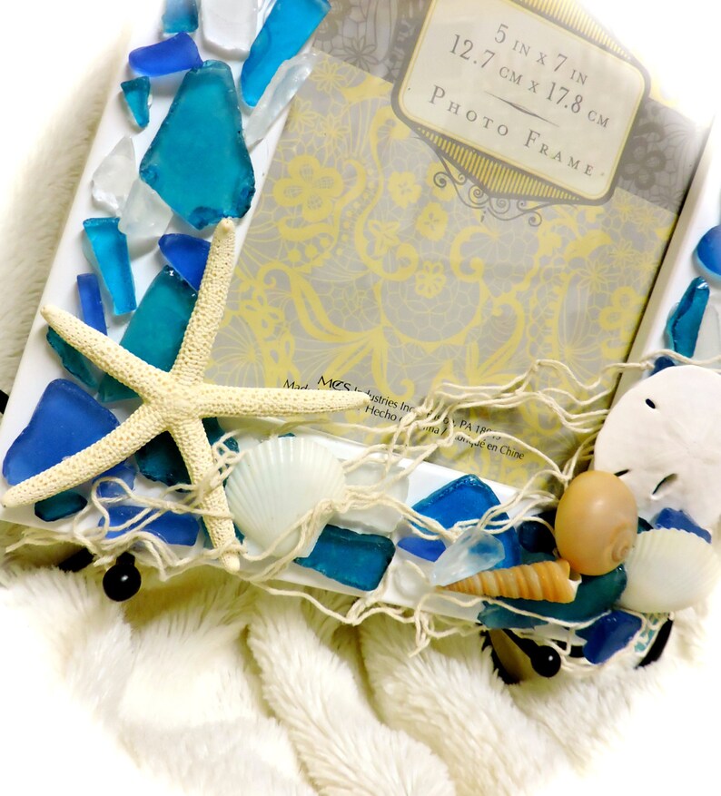 By the SEA Beach Photo Frame 5x7 Sand Dollars Starfish Etsy