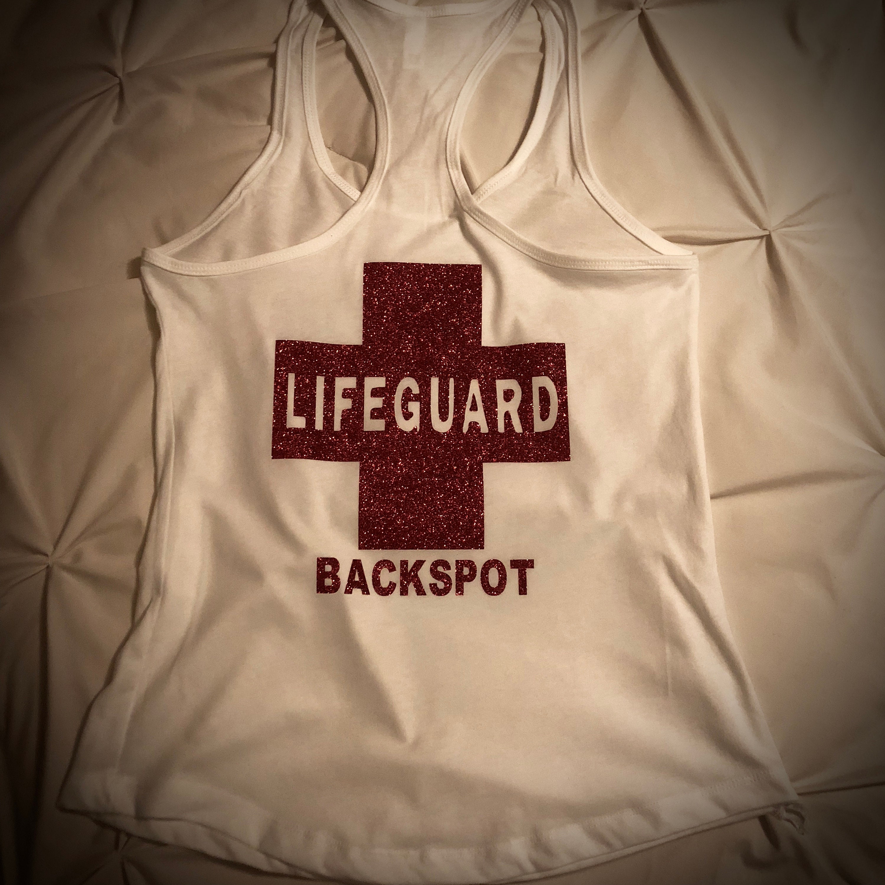 Cheer BACKSPOT Lifeguard T-shirt OR Tank Many Colors CHEER T-shirt Perfect cheer gift Lifeguard Shirt Ask Me to Design Something!