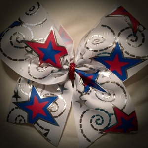 PATRIOTIC Starz CHEER BOW