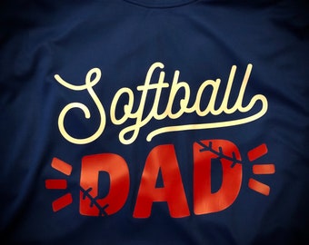 SOFTBALL DAD Tee~Any Size Any Color Mix, Ask me to design something specific for you today!