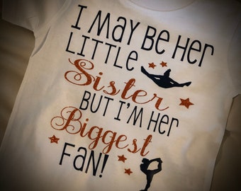 Cheer Sister, Cheer Top Biggest FAN Cheer Sister Tank or Tee, YOUTH~MANY Colors Available Cheer Shirt Ask me to design something for you!