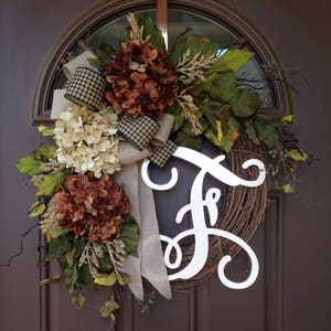 Year Round Wreath for Front Door Everyday Hydrangea Wreath | Etsy