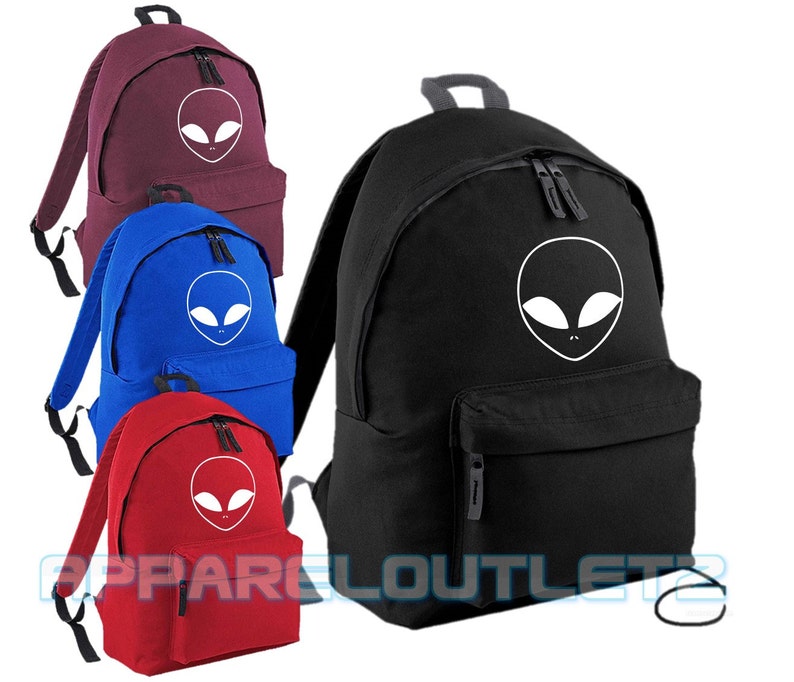 alien backpack bag ufo swag dope hipster tumblr fashion trend facedown school travel pe sports bag p.e rucksack film album tour fan unisex