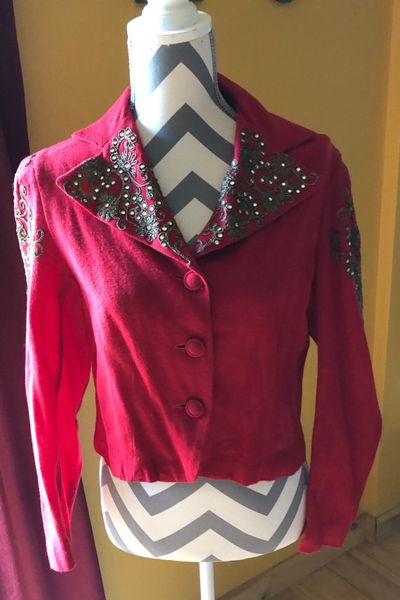 Awesome 1930's Wool Bolero Jacket