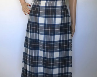 Vintage pure wollen geruite tartan kilt.