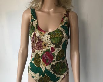 Vintage St Michael Backless One Piece Swimsuit.