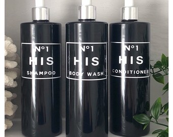 shampoo bottles etsy
