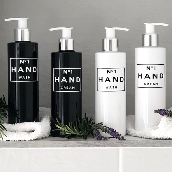 Bathroom Dispenser Bottles 250ml Reusable Hand Wash/hand Etsy UK