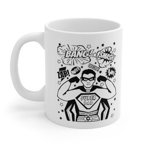 Gifts For Dad, Super Dad Superhero, Gifts for Dad for Father&#39;s Day, Funny Dad Mug, Birthday Daddy Pop Papa, Best Dad Ever, Gay Dad, Cute Dad